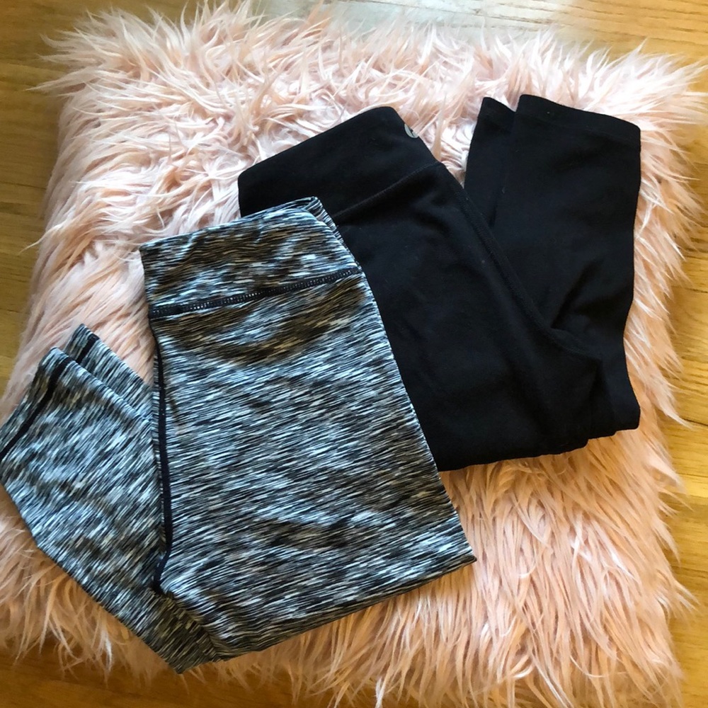🔎 Leggings Bundle Gray & Black 90 Degree sz L